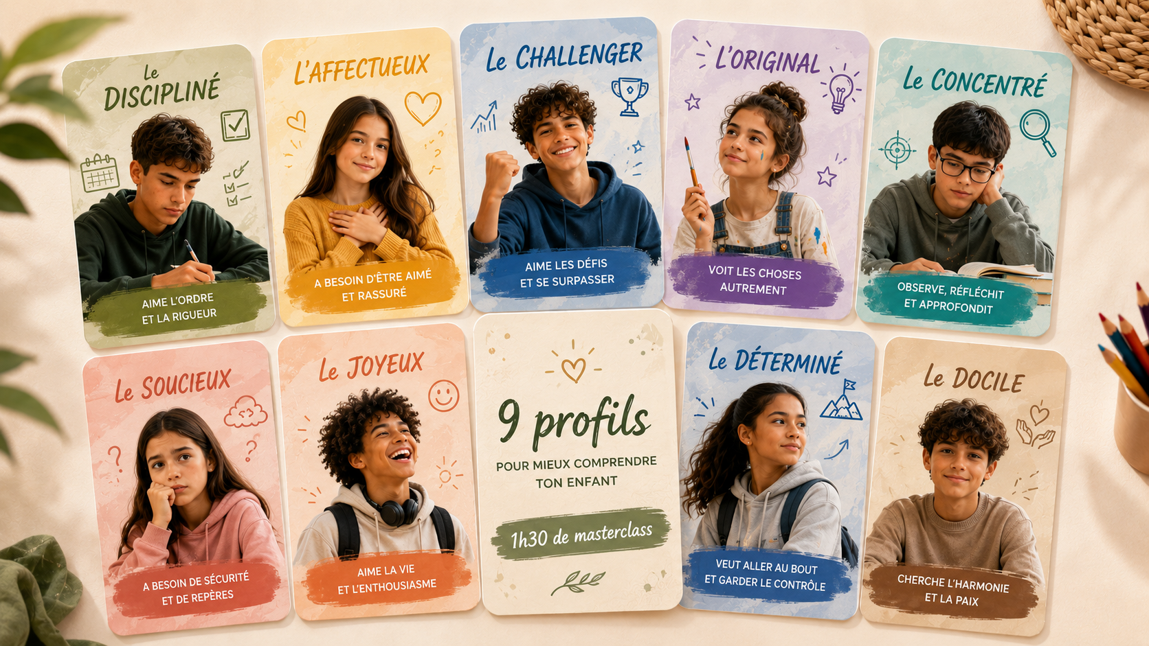 Masterclass Oumschooling — Découvrir les profils de ton enfant
